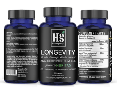 LONGEVITY 120 Caps * Healthgevity Supplement - Conners Clinic